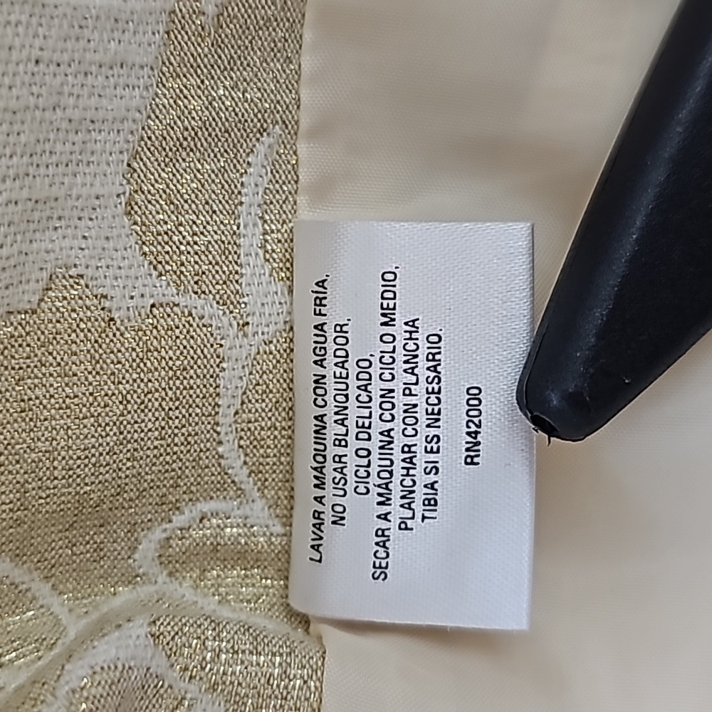 Jaclyn Smith Jacket Gold Cream Lined 3/4 Sleeves Gold Pearl Buttonsβ Size 8 VTG - Picture 11 of 12